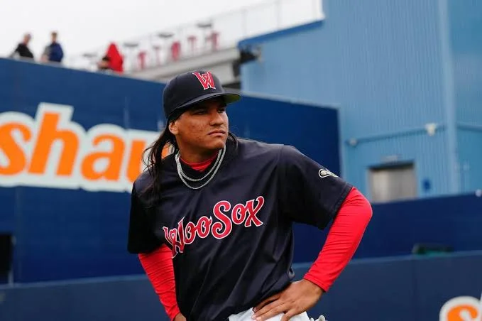 Diego Salas at the plate during a Double-A game.